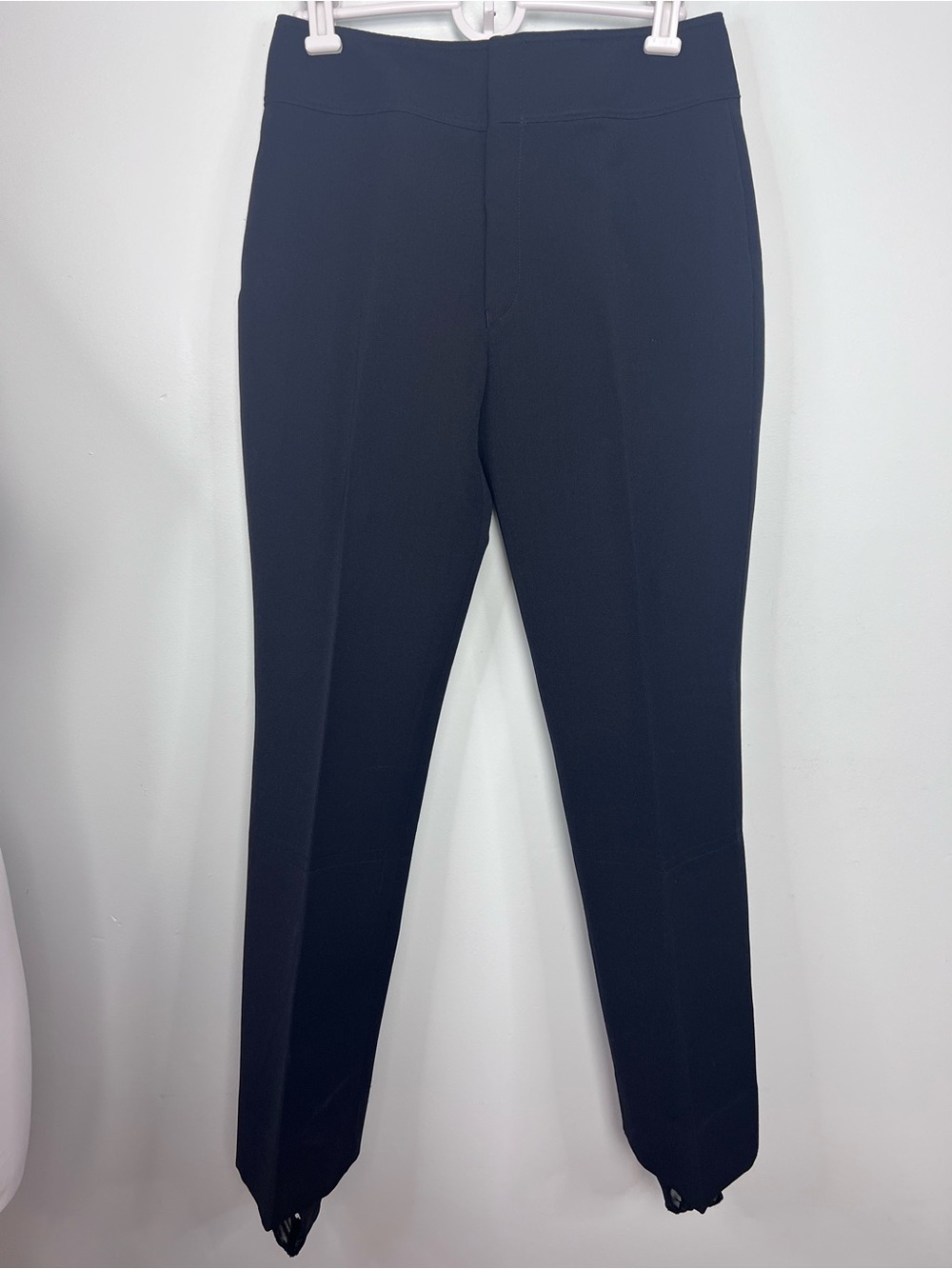 Bogner Vintage Black Wool Blend Stirrup Ski Pants 12 Long Fits Modern 6